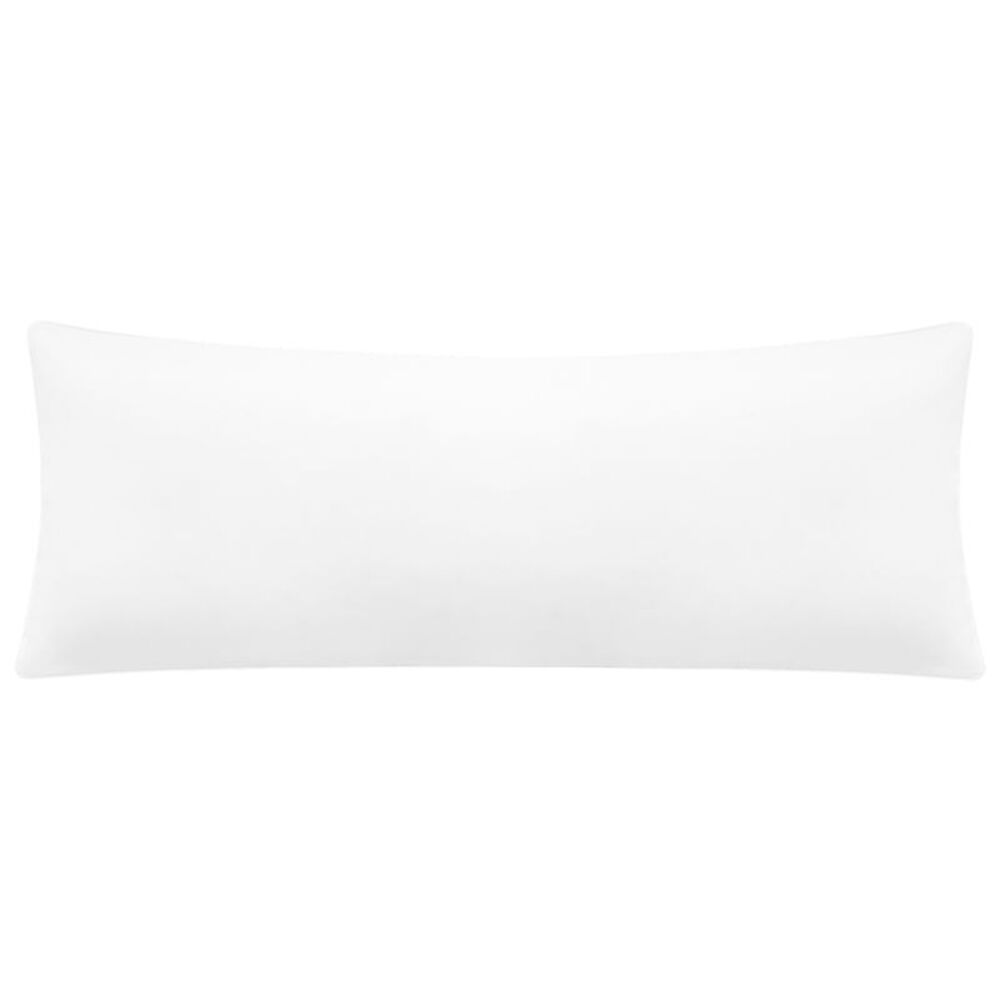 Brushed Body Pillowcases with Roll Rim Zipper Closure 20"x48" White